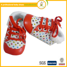 2015 мода хорошее качество ребенок детская кожаная обувь мокасионы зима